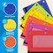 Pencil Pouch for 3 Ring Binder, Bulk 60 Pack 3-Holes Zipper Pencil Pouches in Assorted Colors, Sturdy and Durable Cloth Pencil Holder with Clear Window for Office School College Supplies (60)